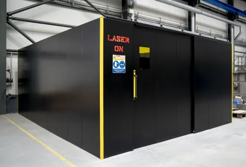 Laser Workstation in the Production Hall