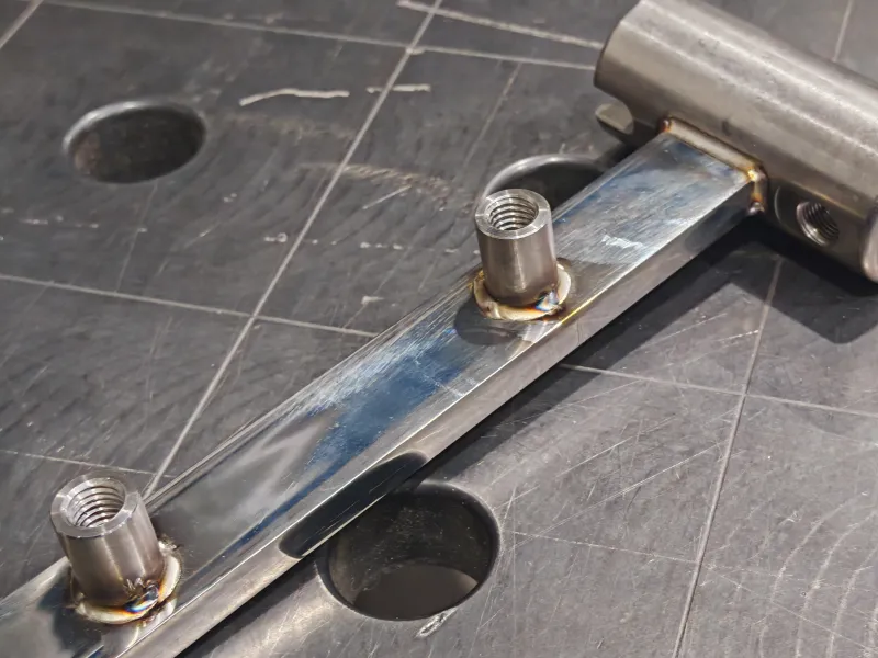 Laser welding of stainless steel components